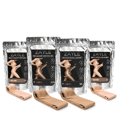 4 Pares - Meia calça a prova de rasgos e Anticelulite Brilho-Suave 20D  - Lisy